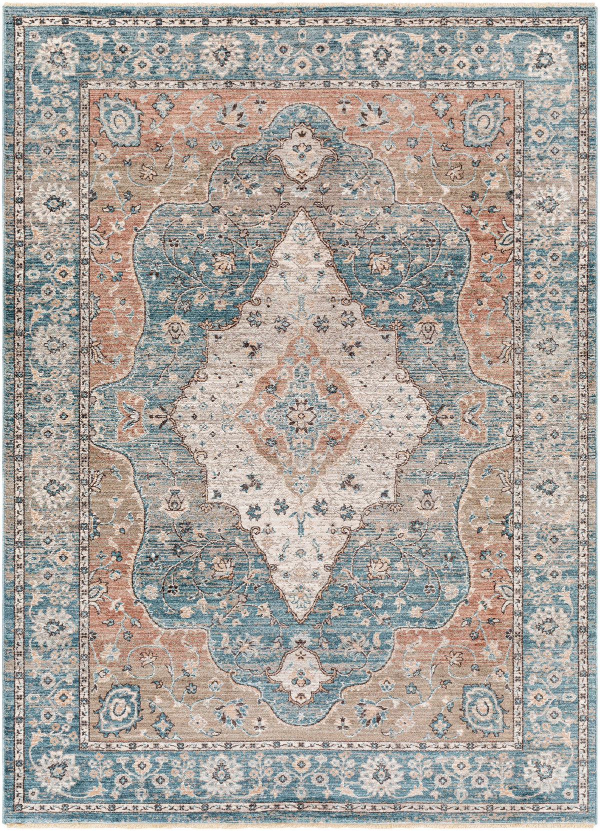 Surya Carlisle Csi-2304 Dark Blue, Pale Blue Rug.