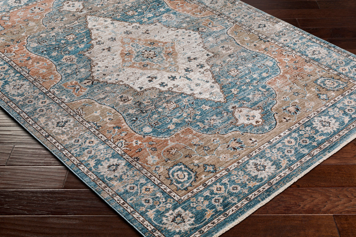 Surya Carlisle Csi-2304 Dark Blue, Pale Blue Rug.