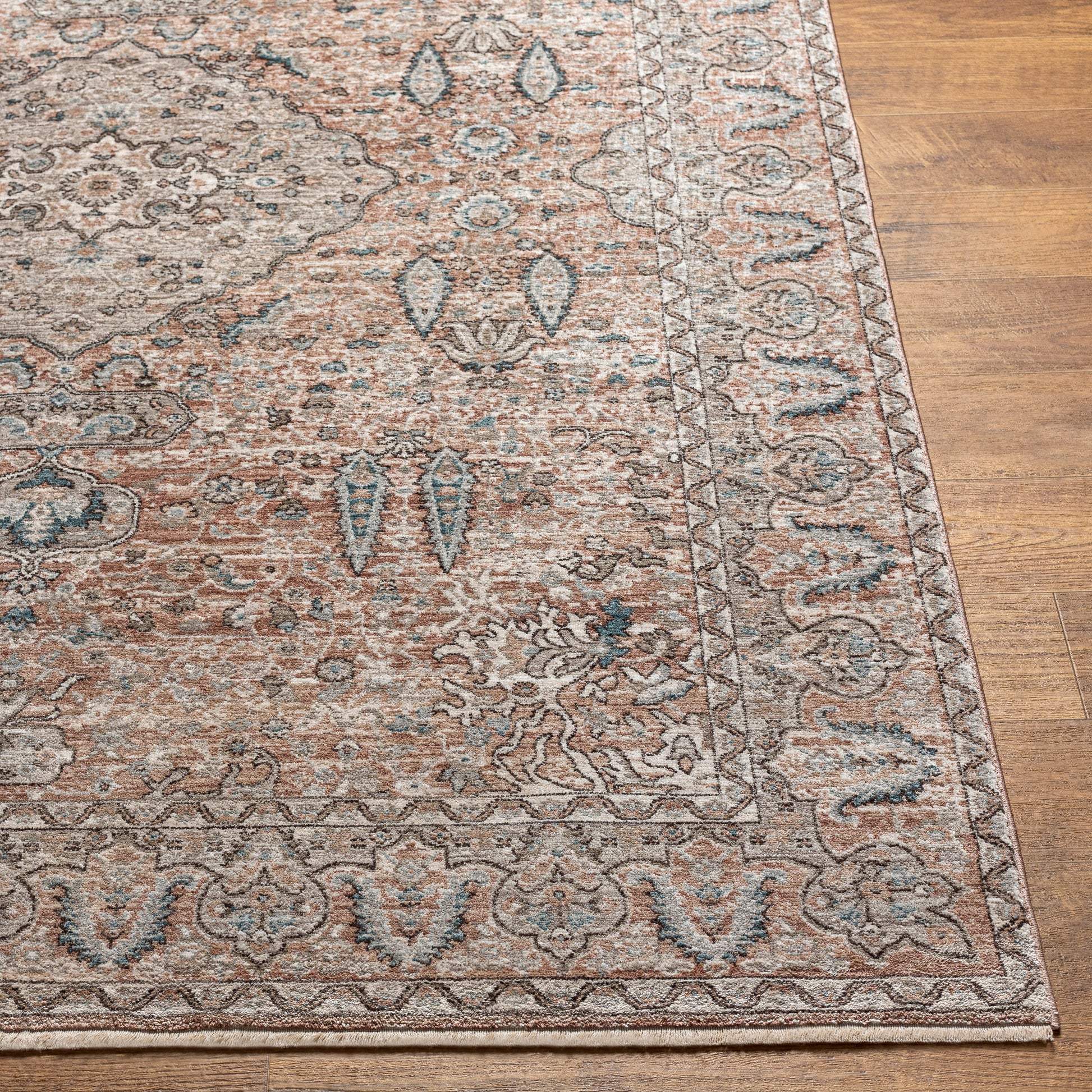 Surya Carlisle Csi-2305 Dusty Pink, Medium Brown Area Rug