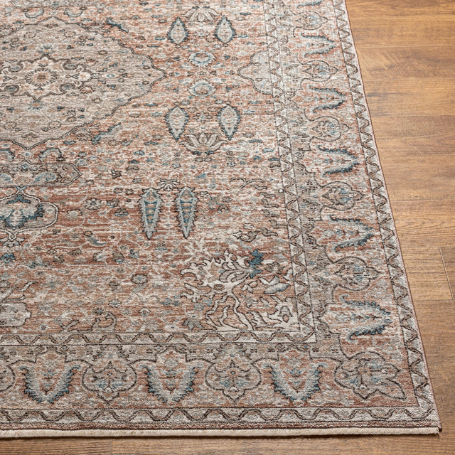 Surya Carlisle Csi-2305 Dusty Pink, Medium Brown Rug.