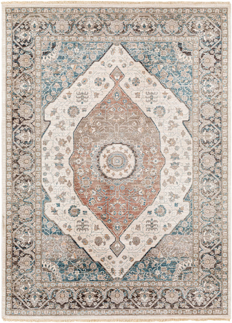 Surya Carlisle Csi-2306 Light Sage, Pale Blue Rug.