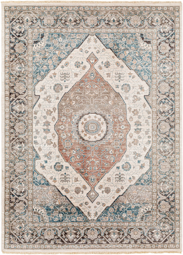 Surya Carlisle Csi-2306 Light Sage, Pale Blue Rug.