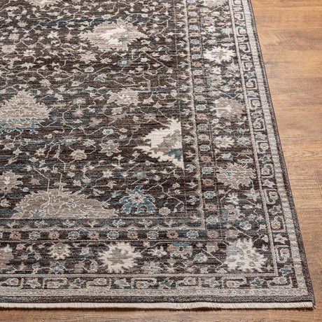 Surya Carlisle Csi-2308 Dark Brown, Ivory Rug.