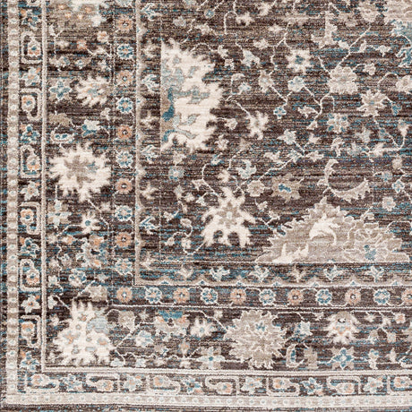Surya Carlisle Csi-2308 Dark Brown, Ivory Rug.