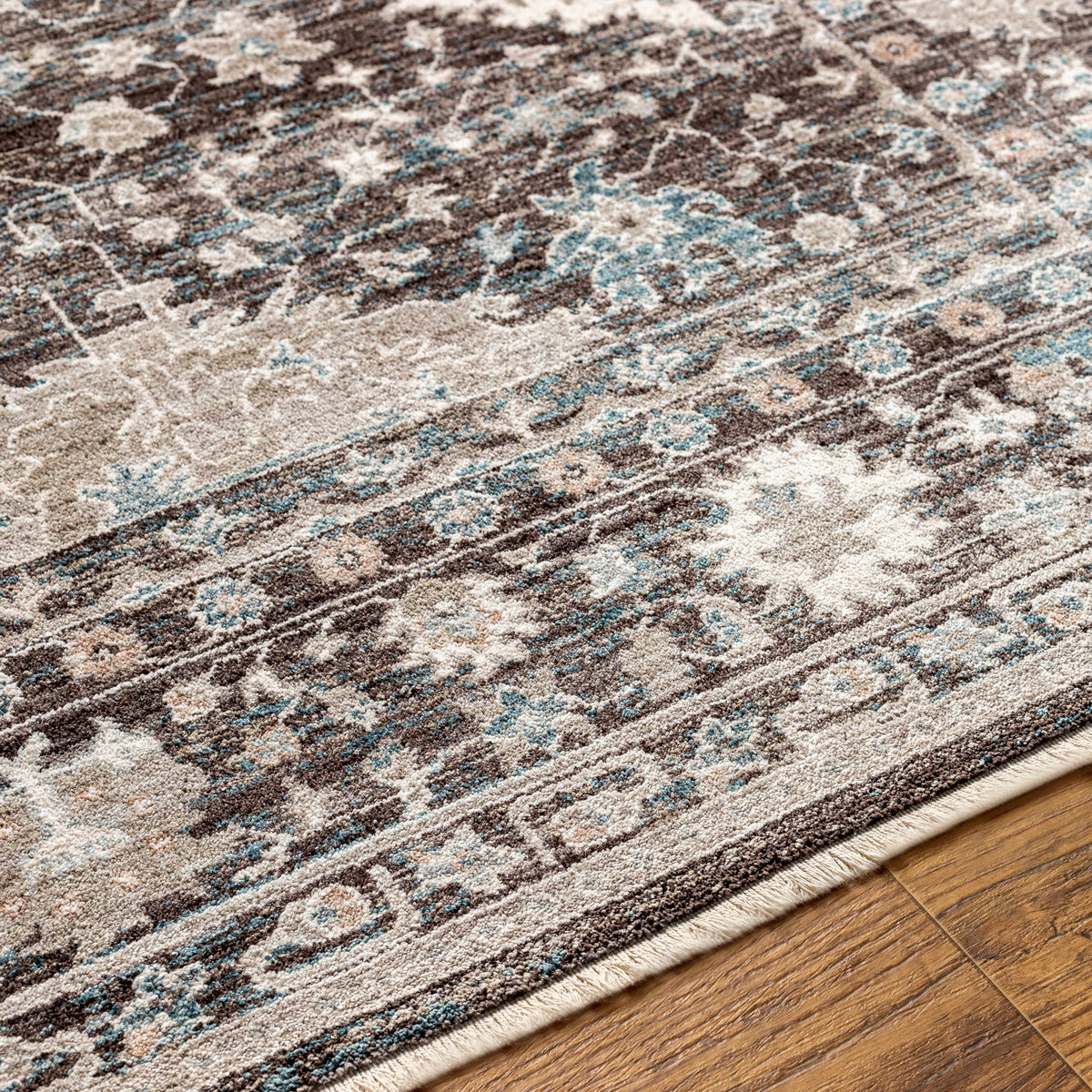 Surya Carlisle Csi-2308 Dark Brown, Ivory Rug.