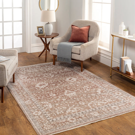 Surya Carlisle Csi-2311 Dusty Pink, Ivory Rug.