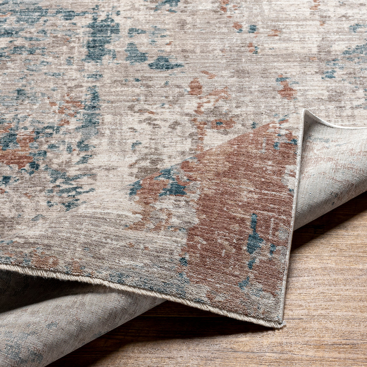 Surya Carlisle Csi-2313 Pale Blue, Dusty Pink Rug.