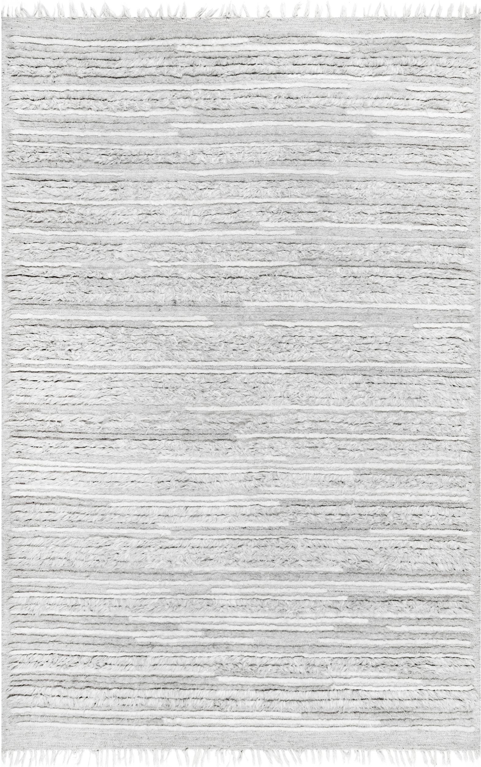 Nuloom Jolene Striated Njo1954A Gray Area Rug