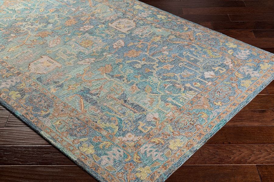 Surya Classic Nouveau Csn-1002 Aqua, Taupe, Grass Green, Khaki Rugs.
