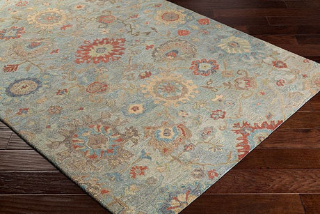 Surya Classic Nouveau Csn-1004 Emerald, Khaki, Wheat, Tan, Aqua Rugs.