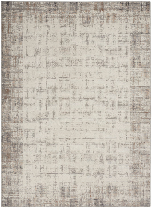 Nourison Elation Etn05 Ivory Grey Area Rug