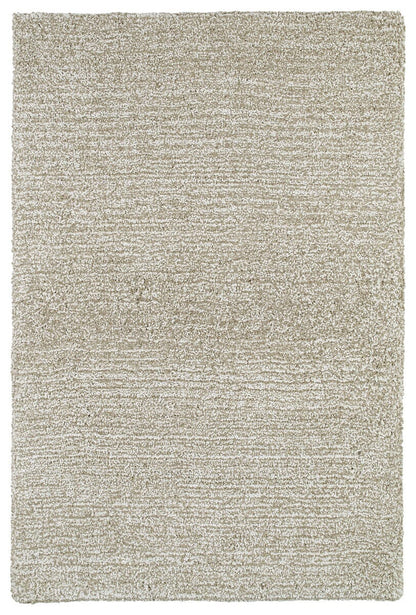 Kaleen Cotton Bloom Ctb01-03 Beige , Ivory Tweed Shag Area Rug