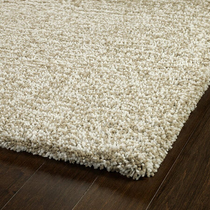 Kaleen Cotton Bloom Ctb01-03 Beige , Ivory Tweed Shag Area Rug