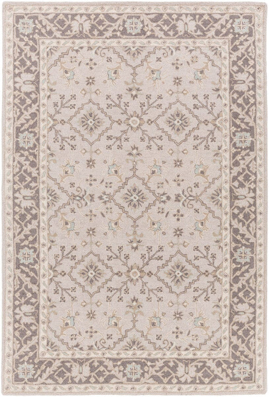 Surya Castille Ctl-2000 Taupe, Charcoal, Ivory, Camel Area Rug