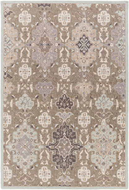 Surya Castille Ctl-2006 Taupe, Light Gray, Charcoal, Black Area Rug