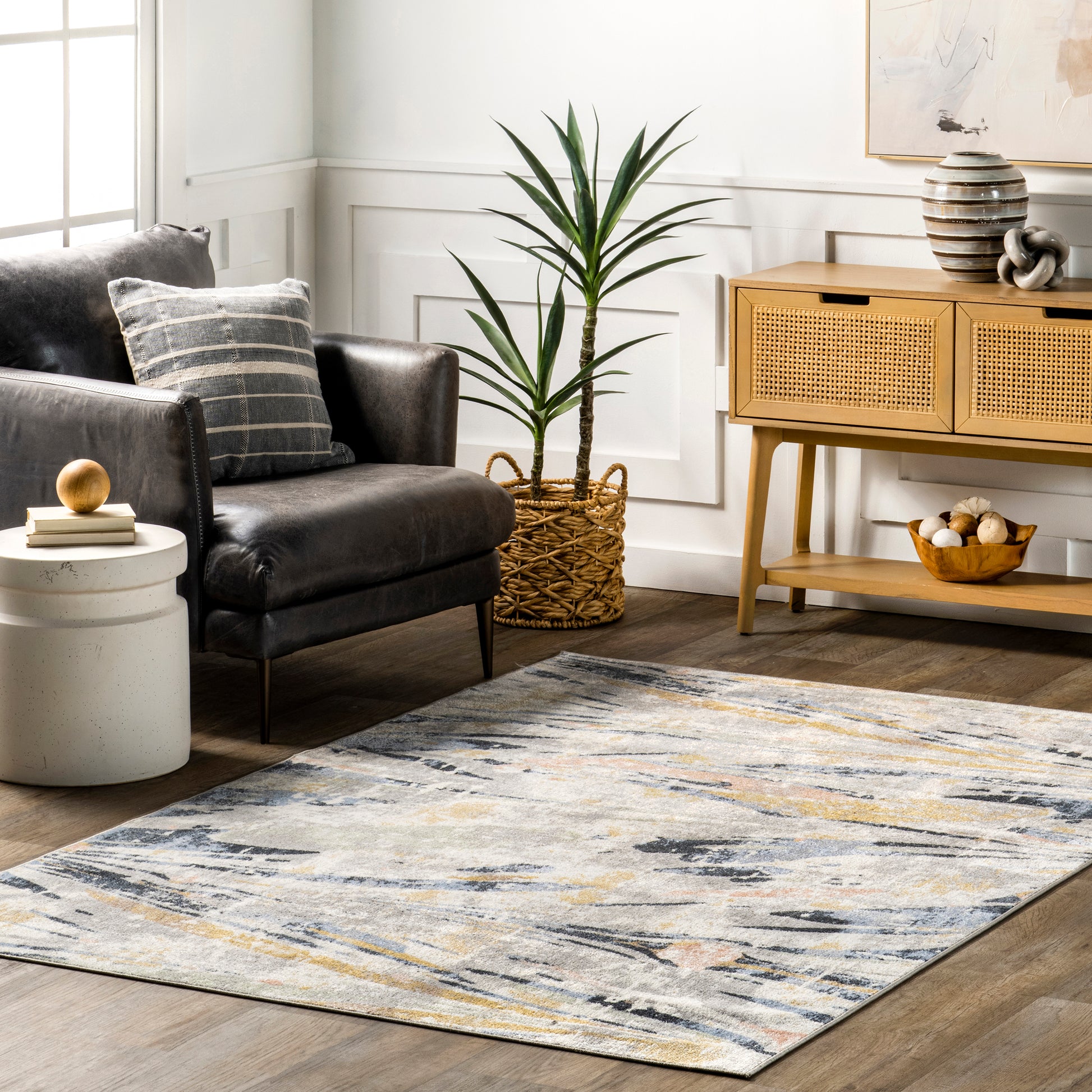 AreaRugs.com Wavaj Nwa1269A Beige Area Rug