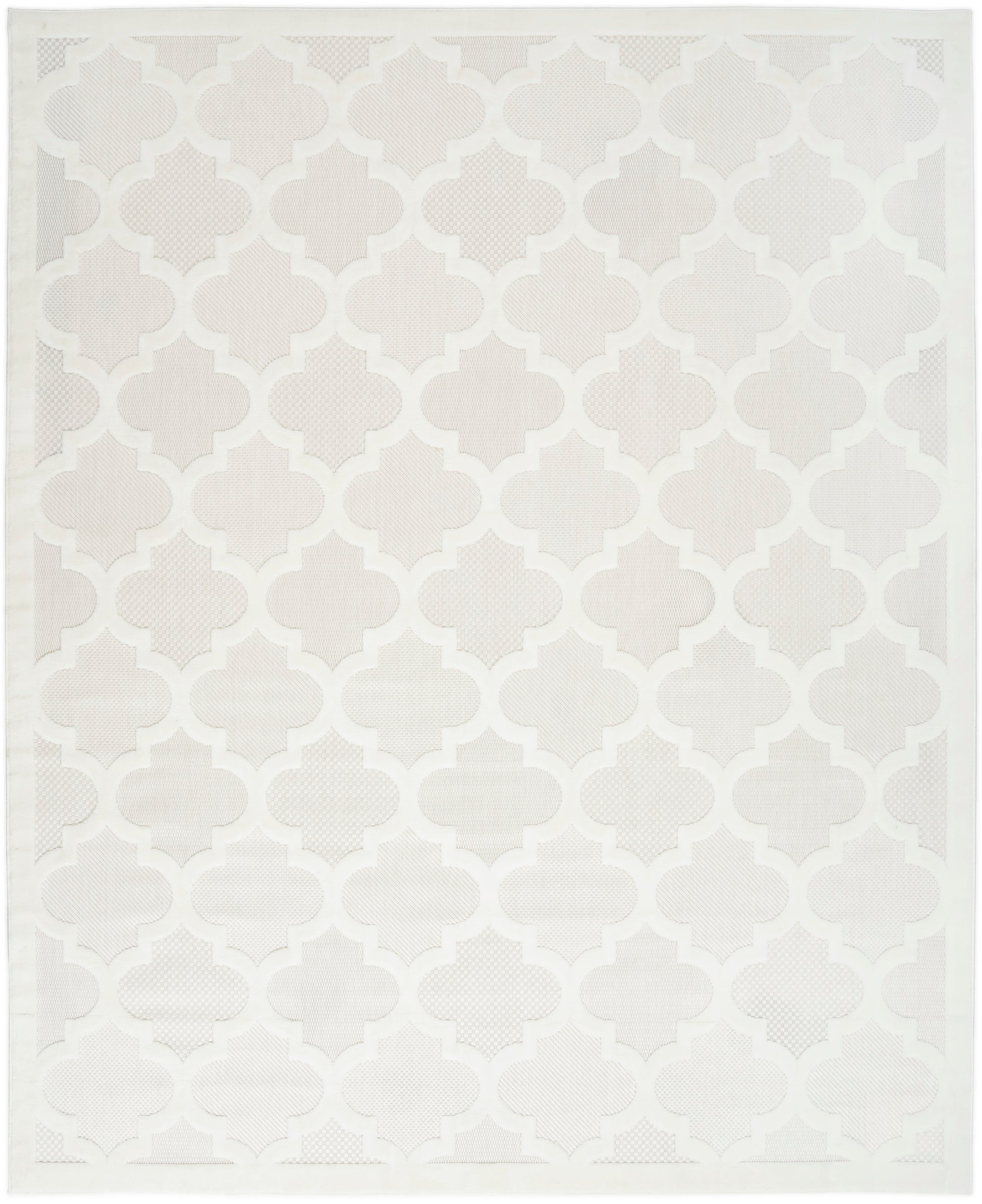 Nourison Easy Care Nes01 Ivory/White Area Rug