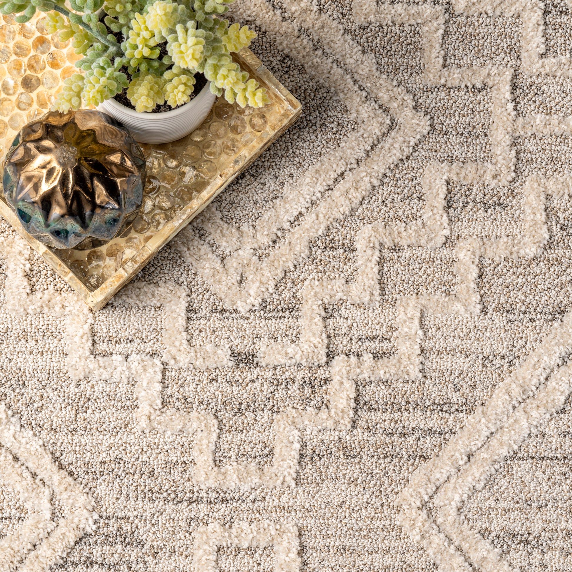 Nuloom Cameron Moroccan Nca1317A Beige Area Rug