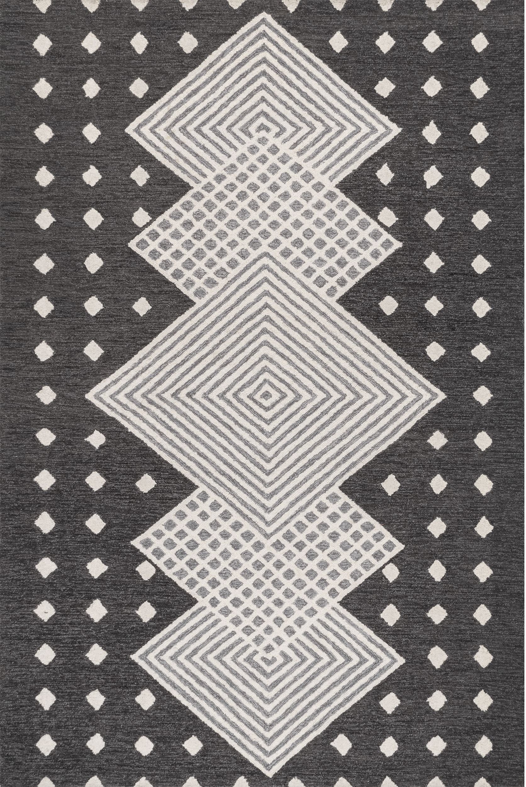 Nuloom Maci Hand Tuftedwool Nma2706A Black Area Rug