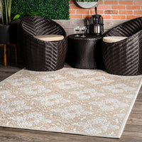 Nuloom Macie Snowflake Nma1558A Beige Area Rug