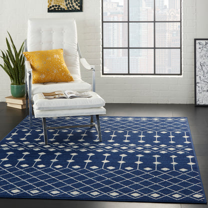 Nourison Grafix Grf37 Navy Area Rug