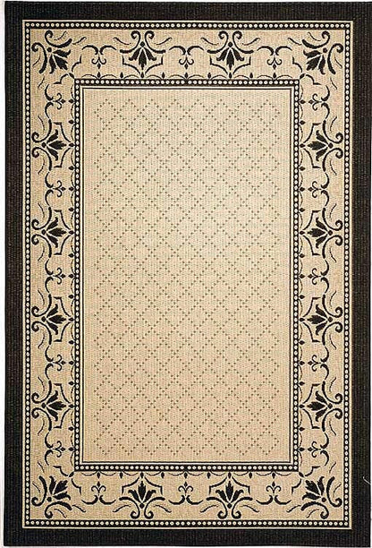 Safavieh Courtyard cy0901-3901 Sand / Black Area Rug