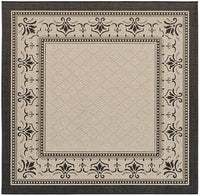 Safavieh Courtyard Cy0901-3901 Sand / Black Area Rug