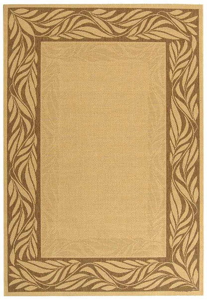 Safavieh Courtyard cy1551-3001 Natural / Brown Bordered Area Rug