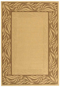 Safavieh Courtyard cy1551-3001 Natural / Brown Bordered Area Rug