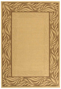 Safavieh Courtyard cy1551-3001 Natural / Brown Bordered Area Rug