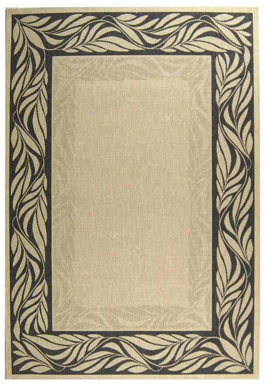 Safavieh Courtyard Cy1551-3301 Sand / Grey Bordered Area Rug