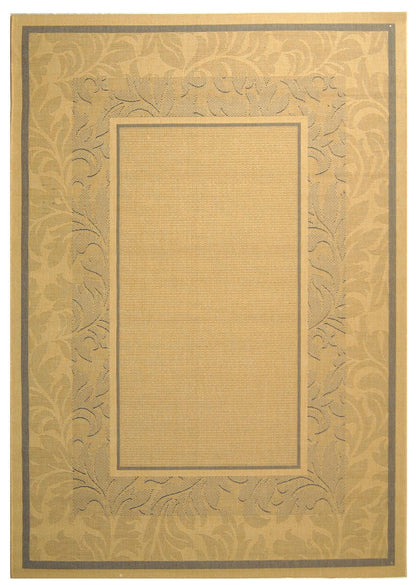 Safavieh Courtyard cy1704-3101 Natural / Blue Bordered Area Rug