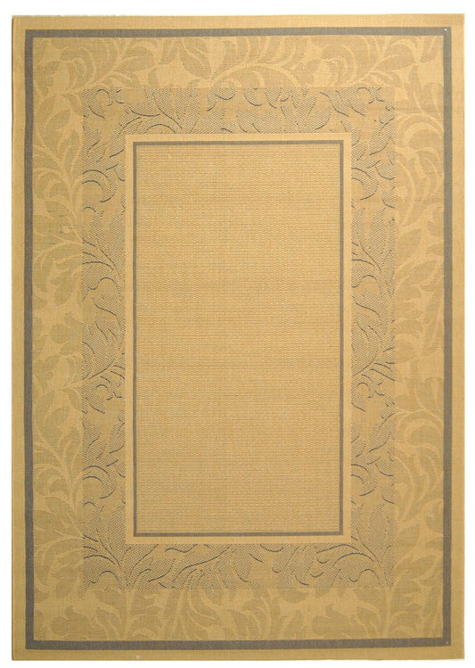 Safavieh Courtyard cy1704-3101 Natural / Blue Bordered Area Rug