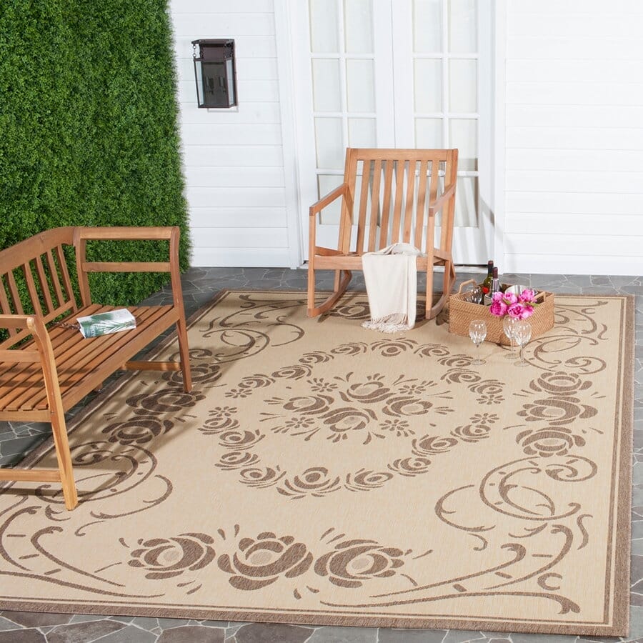 Safavieh Courtyard cy1893-3001 Natural / Brown Area Rug