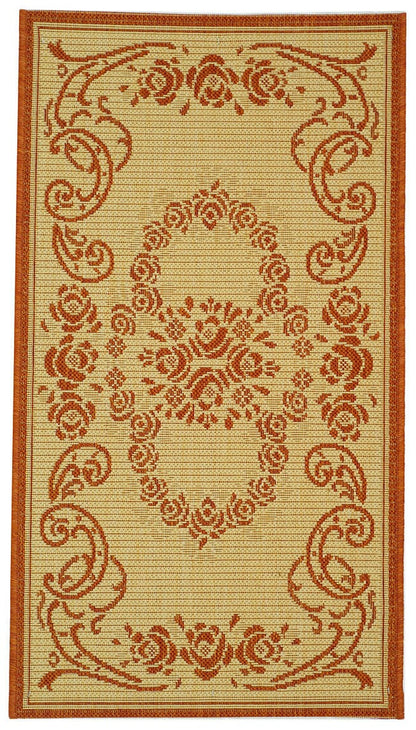 Safavieh Courtyard Cy1893-3201 Natural / Terra Area Rug