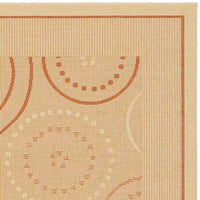 Safavieh Courtyard Cy1906-3201 Natural / Terra Geometric Area Rug