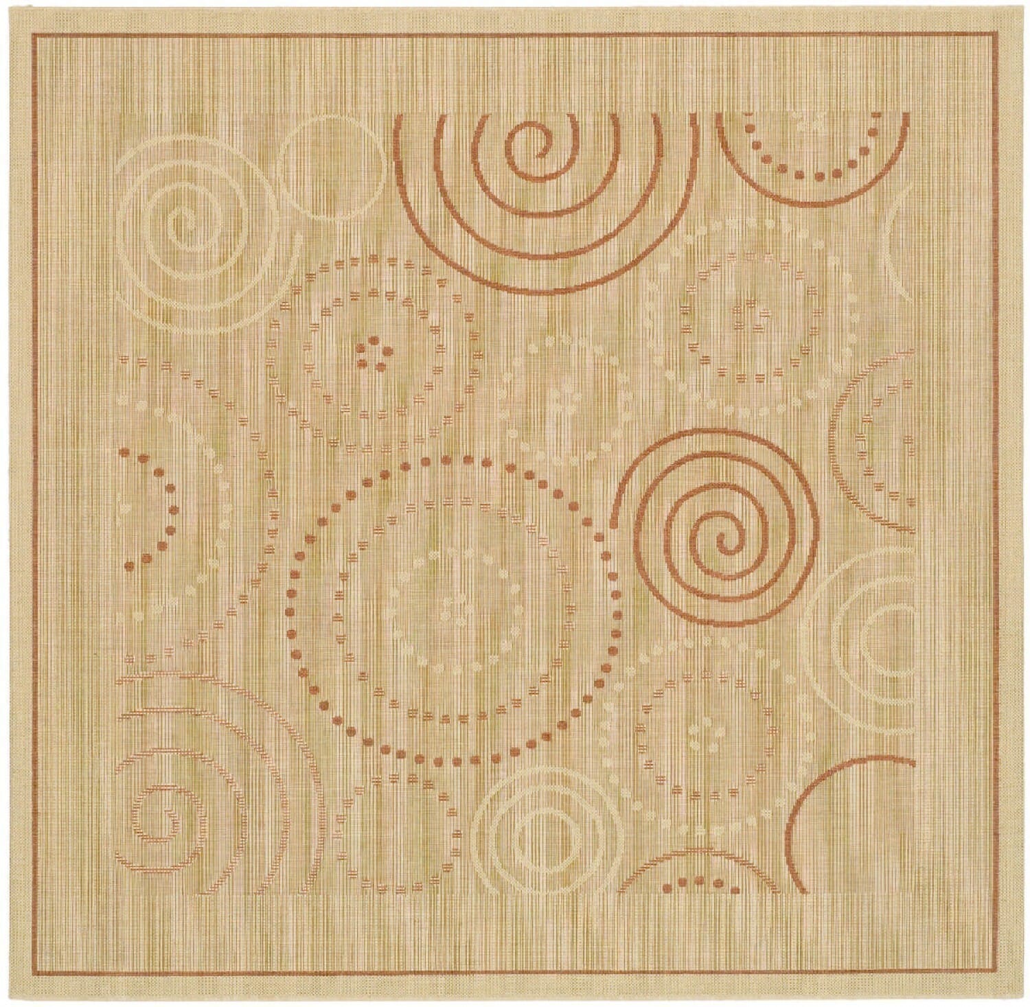 Safavieh Courtyard cy1906-3201 Natural / Terra Geometric Area Rug