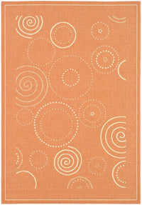 Safavieh Courtyard Cy1906-3202 Terracotta / Natural Geometric Area Rug