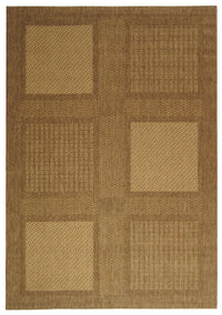 Safavieh Courtyard Cy1928-3009 Brown / Natural Geometric Area Rug