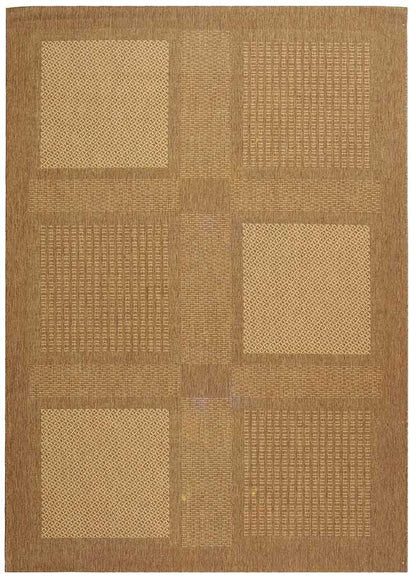 Safavieh Courtyard cy1928-3009 Brown / Natural Geometric Area Rug