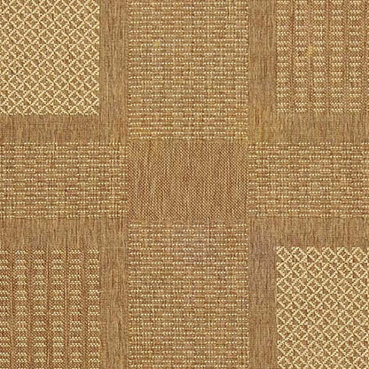 Safavieh Courtyard Cy1928-3009 Brown / Natural Geometric Area Rug