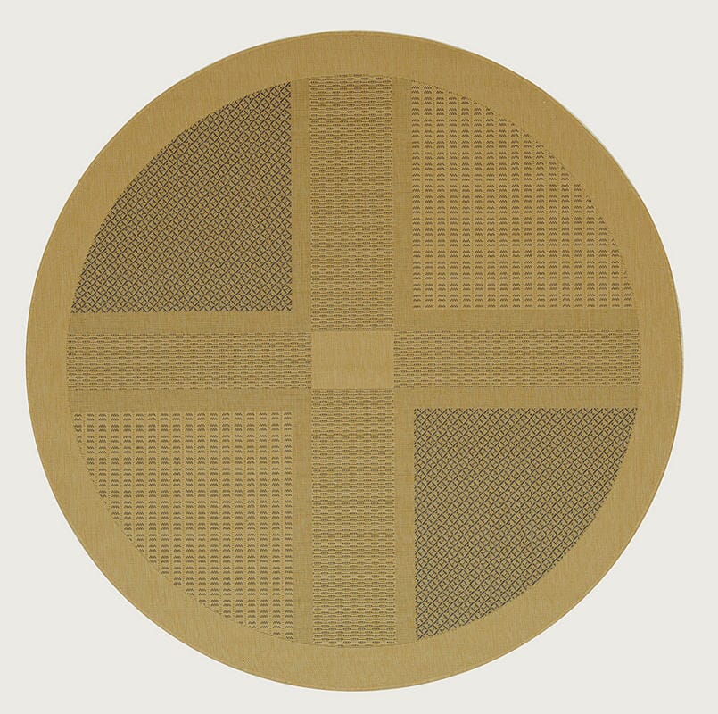 Safavieh Courtyard cy1928-3101 Natural / Blue Geometric Area Rug