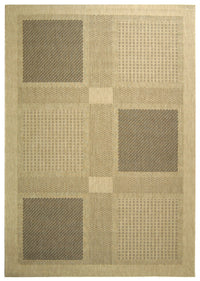 Safavieh Courtyard cy1928-3901 Sand / Black Geometric Area Rug