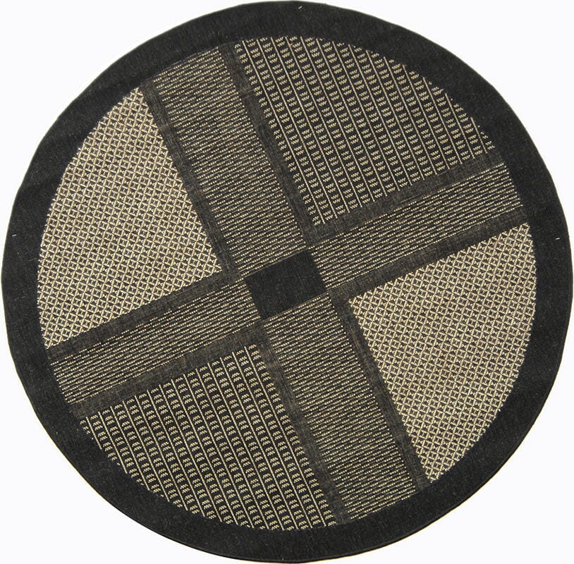 Safavieh Courtyard cy1928-3908 Black / Sand Geometric Area Rug