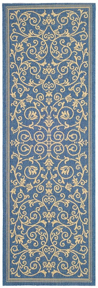 Safavieh Courtyard Cy2098-3103 Blue / Natural Area Rug