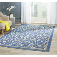 Safavieh Courtyard Cy2098-3103 Blue / Natural Area Rug