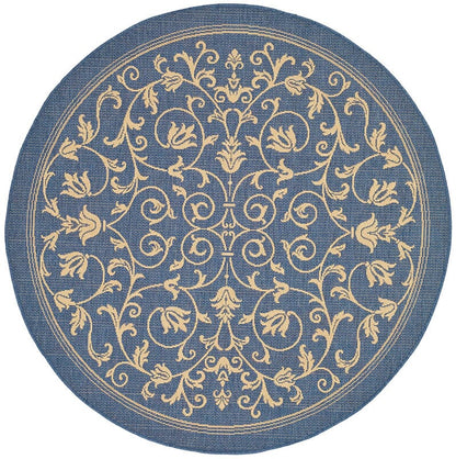 Safavieh Courtyard Cy2098-3103 Blue / Natural Area Rug