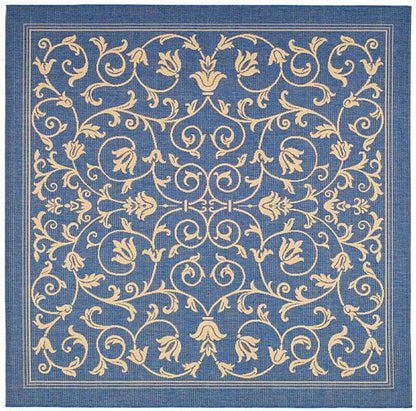 Safavieh Courtyard Cy2098-3103 Blue / Natural Area Rug