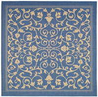 Safavieh Courtyard Cy2098-3103 Blue / Natural Area Rug