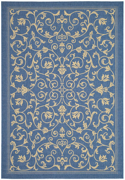 Safavieh Courtyard Cy2098-3103 Blue / Natural Area Rug